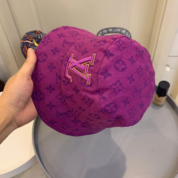 Looopix Louis Vuitton Vibrant Purple Monogram Bucket Hat