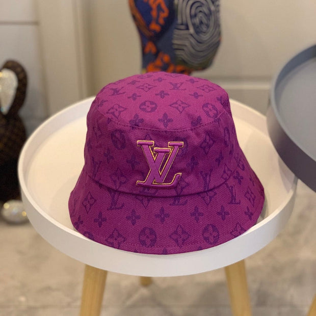 Looopix Louis Vuitton Vibrant Purple Monogram Bucket Hat