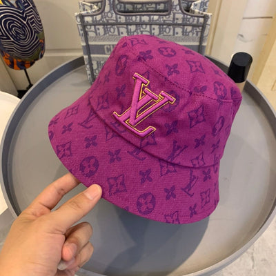 Looopix Louis Vuitton Vibrant Purple Monogram Bucket Hat