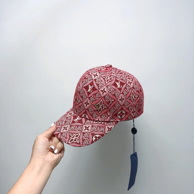 Looopix Louis Vuitton Vibrant Red Monogram Cap