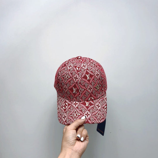 Looopix Louis Vuitton Vibrant Red Monogram Cap