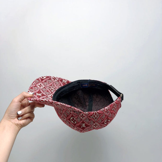 Looopix Louis Vuitton Vibrant Red Monogram Cap