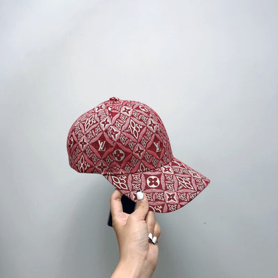 Looopix Louis Vuitton Vibrant Red Monogram Cap