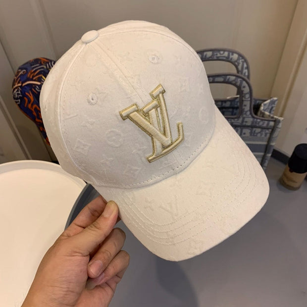 Looopix Louis Vuitton White Gold Monogram Cap