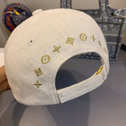 Looopix Louis Vuitton White Gold Monogram Cap