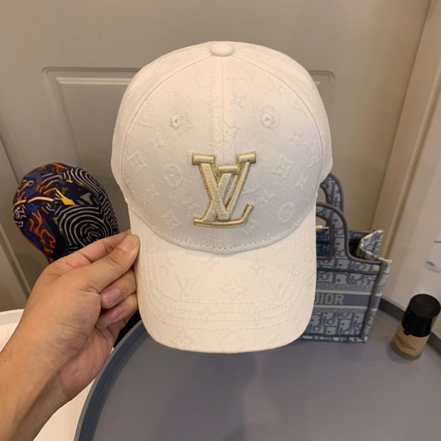 Looopix Louis Vuitton White Gold Monogram Cap
