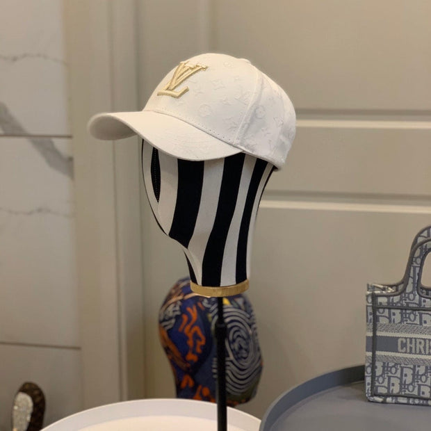 Looopix Louis Vuitton White Gold Monogram Cap