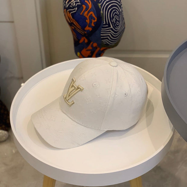 Looopix Louis Vuitton White Gold Monogram Cap