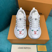 Looopix Louis Vuitton White High Top Kicks Sneakers