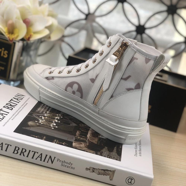 Looopix Louis Vuitton White Luxury Converse Sneakers