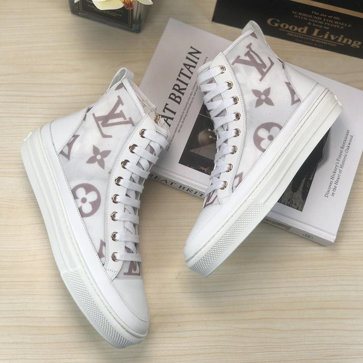 Looopix Louis Vuitton White Luxury Converse Sneakers