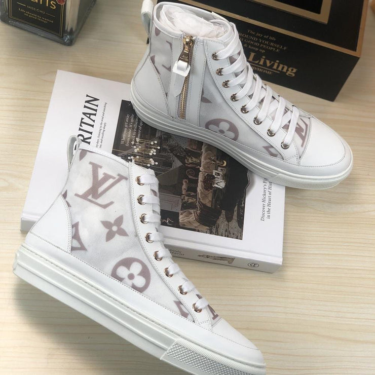Looopix Louis Vuitton White Luxury Converse Sneakers