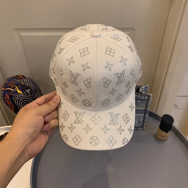 Looopix Louis Vuitton White Monogram Baseball Cap