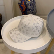 Looopix Louis Vuitton White Monogram Baseball Cap