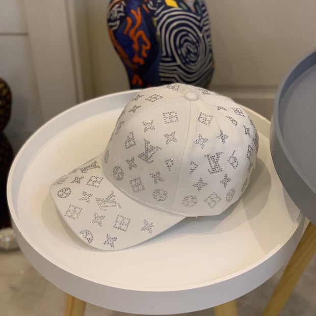 Looopix Louis Vuitton White Monogram Baseball Cap