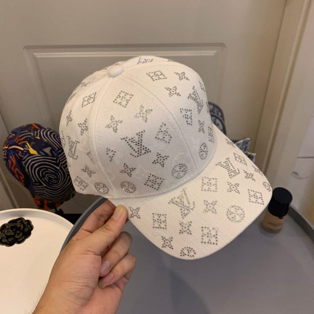Looopix Louis Vuitton White Monogram Baseball Cap