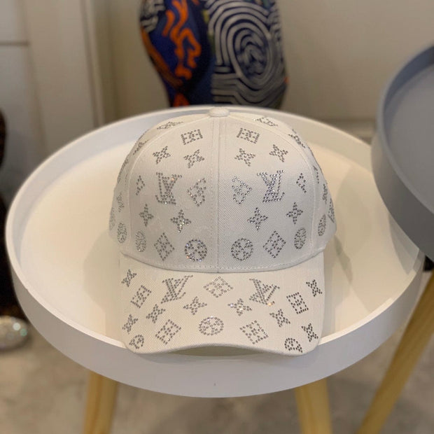 Looopix Louis Vuitton White Monogram Baseball Cap