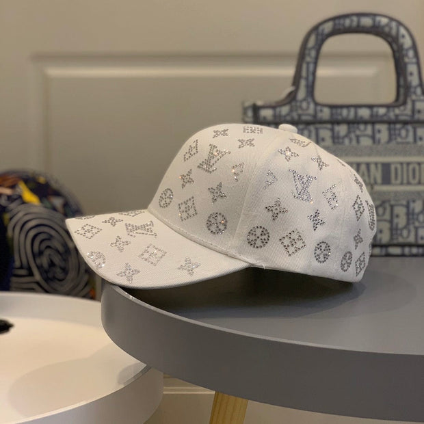 Looopix Louis Vuitton White Monogram Baseball Cap
