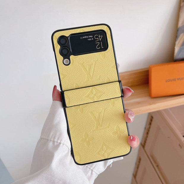 Looopix Louis Vuitton Z Flip Phone Case with Finger Strap | Stylish Grip