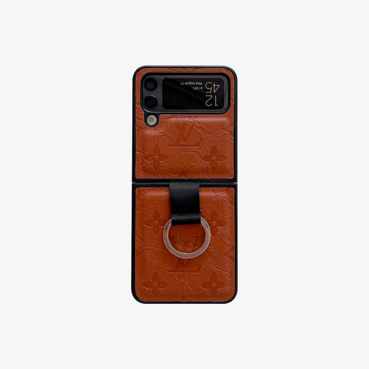 Looopix Louis Vuitton Z Flip Phone Case with Ring Holder