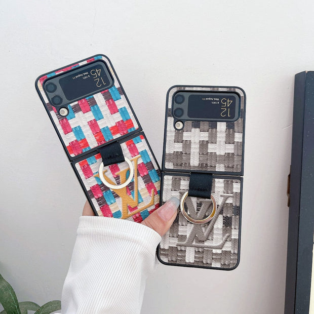 Looopix Louis Vuitton Z Flip Phone Cases with Ring Holder | Striking Luxurious Craftsmanship