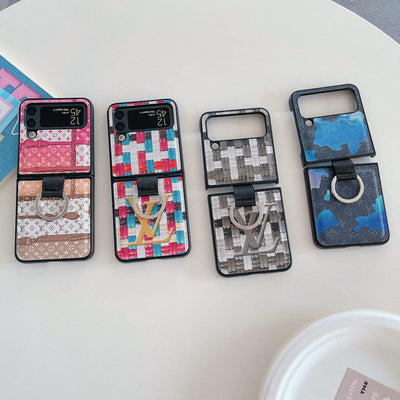 Looopix Louis Vuitton Z Flip Phone Cases with Ring Holder | Striking Luxurious Craftsmanship