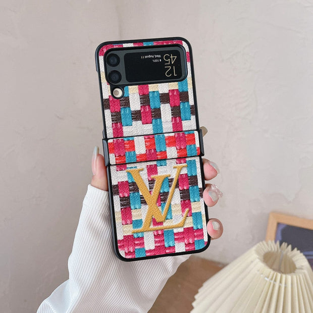 Looopix Louis Vuitton Z Flip Phone Cases with Strap Holder | Striking Luxurious Craftsmanship
