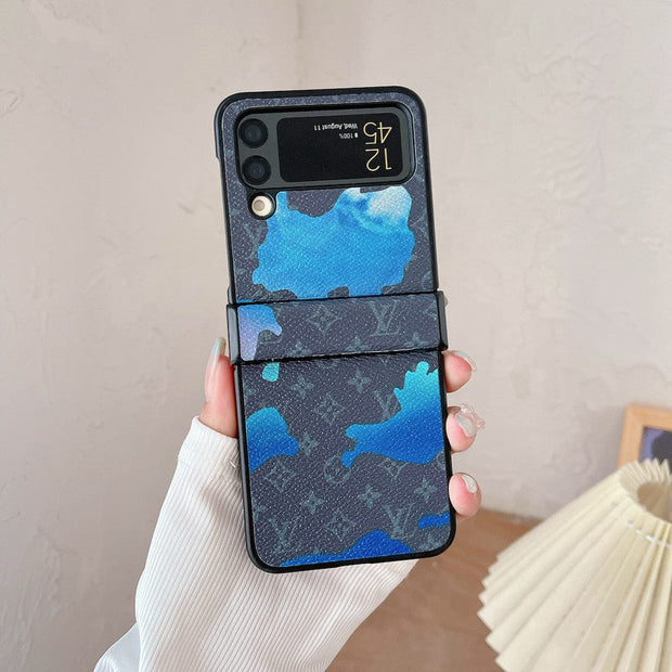 Looopix Louis Vuitton Z Flip Phone Cases with Strap Holder | Striking Luxurious Craftsmanship