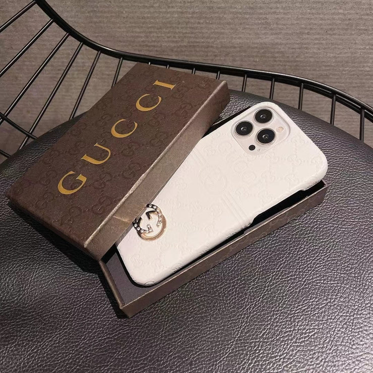 Looopix Luxurious Gucci Leather Case for iPhone 16 | iPhone 15 | iPhone 14
