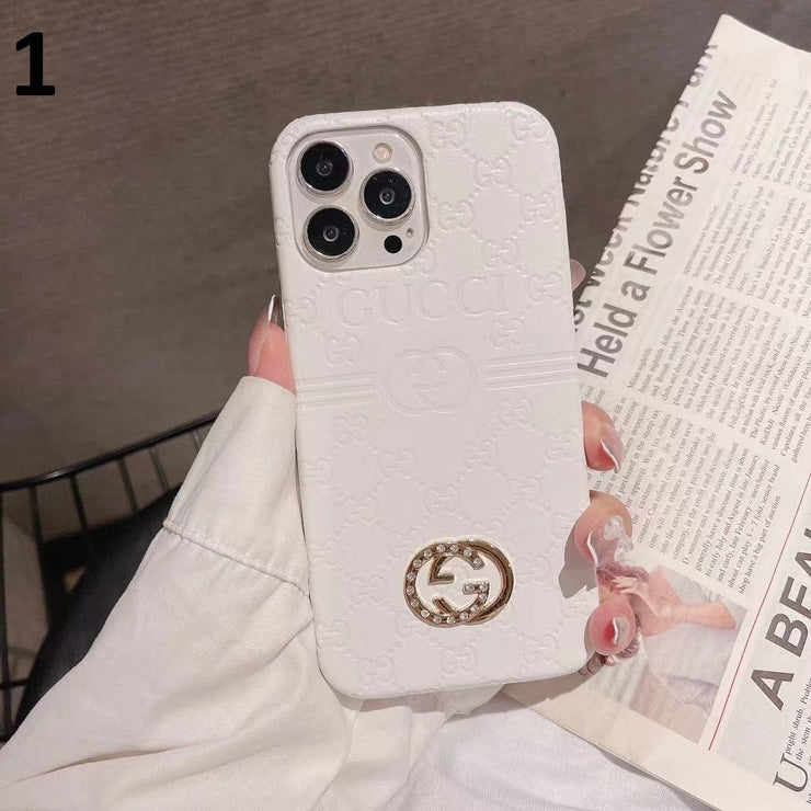 Looopix Luxurious Gucci Leather Case for iPhone 16 | iPhone 15 | iPhone 14