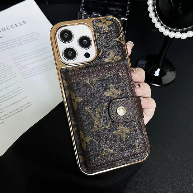 Looopix Luxurious Louis Vuitton iPhone Case | LV Pocket Wallet Phone Case