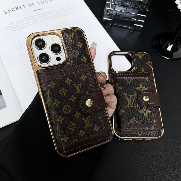 Looopix Luxurious Louis Vuitton iPhone Case | LV Pocket Wallet Phone Case