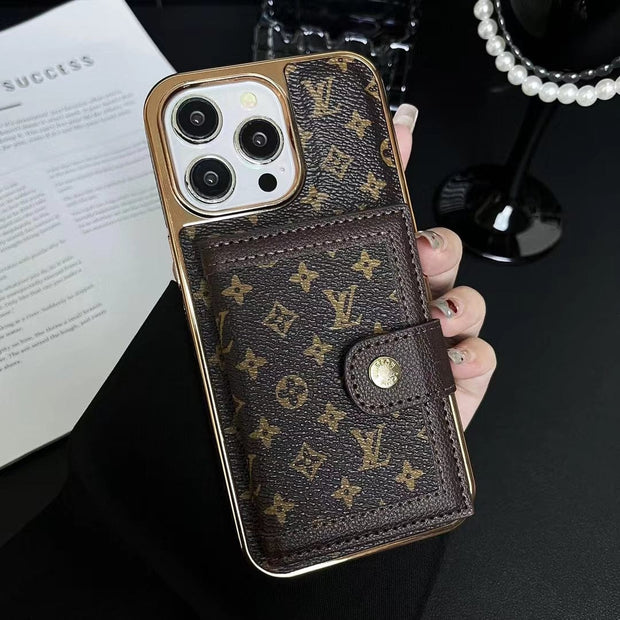 Looopix Luxurious Louis Vuitton iPhone Case | LV Pocket Wallet Phone Case