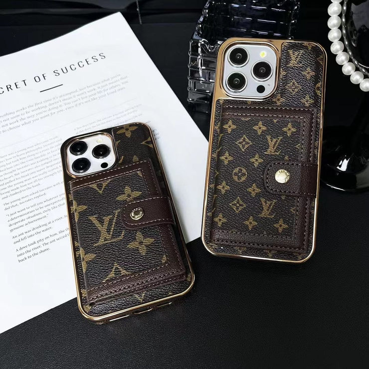 Looopix Luxurious Louis Vuitton iPhone Case | LV Pocket Wallet Phone Case