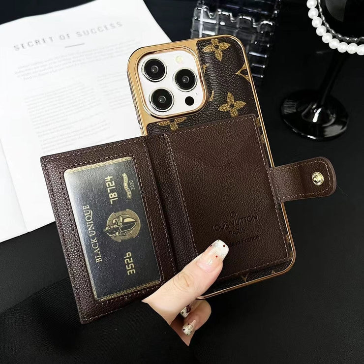 Looopix Luxurious Louis Vuitton iPhone Case | LV Pocket Wallet Phone Case