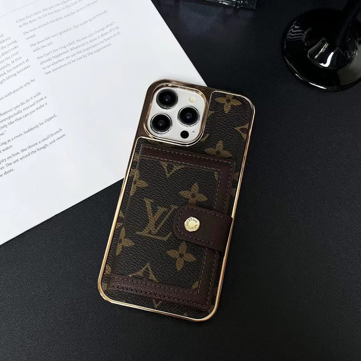 Looopix Luxurious Louis Vuitton iPhone Case | LV Pocket Wallet Phone Case