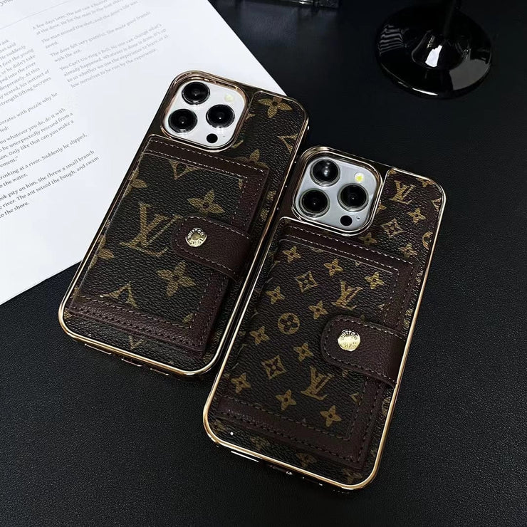 Looopix Luxurious Louis Vuitton iPhone Case | LV Pocket Wallet Phone Case