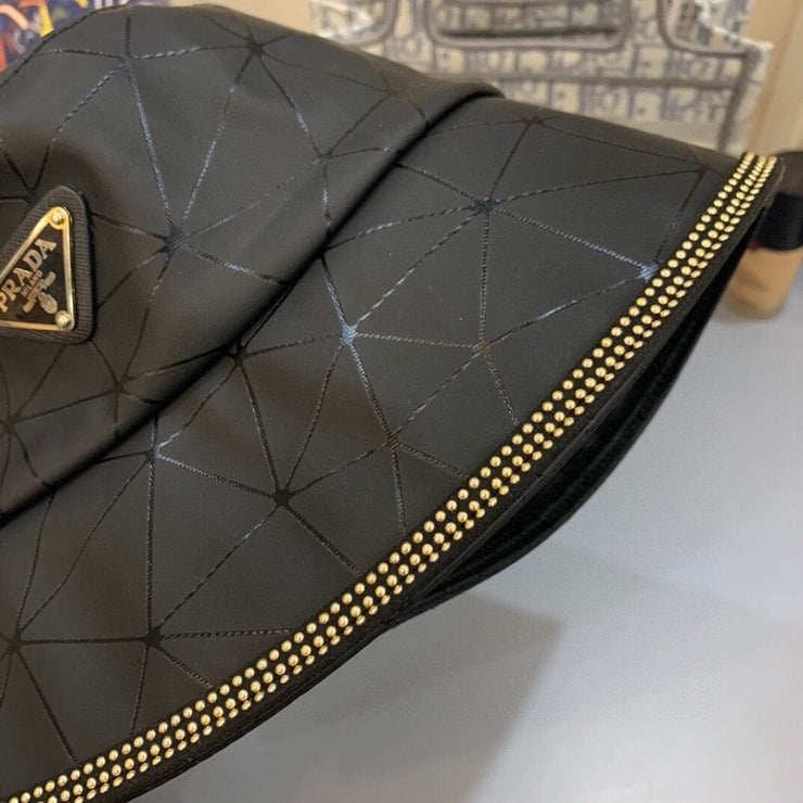 Looopix Luxurious Prada Black Bucket Hat