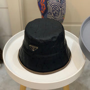 Looopix Luxurious Prada Black Bucket Hat
