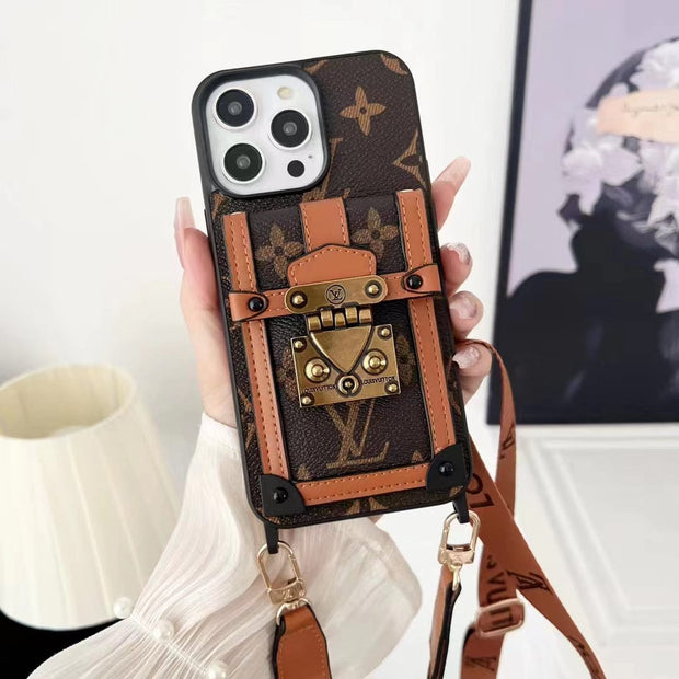 Looopix Luxury and Protection iPhone 15 Case with Hand Strap