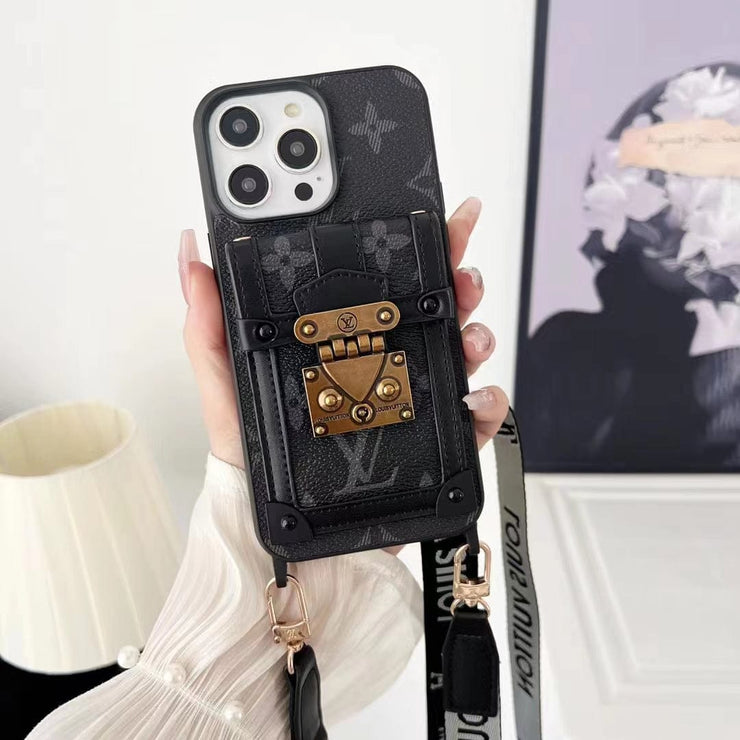 Looopix Luxury and Protection iPhone 15 Case with Hand Strap