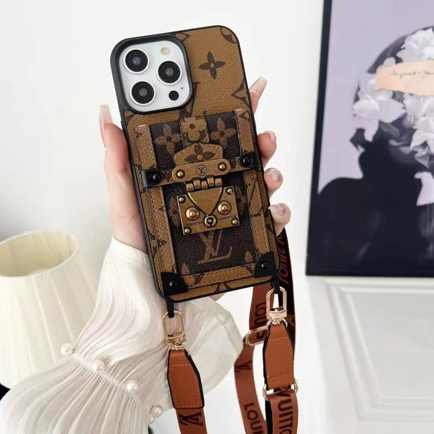 Looopix Luxury and Protection iPhone 15 Case with Hand Strap