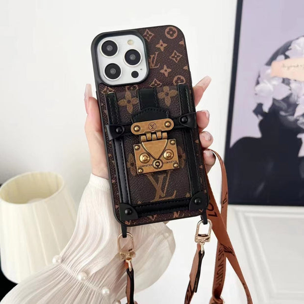 Looopix Luxury and Protection iPhone 15 Case with Hand Strap