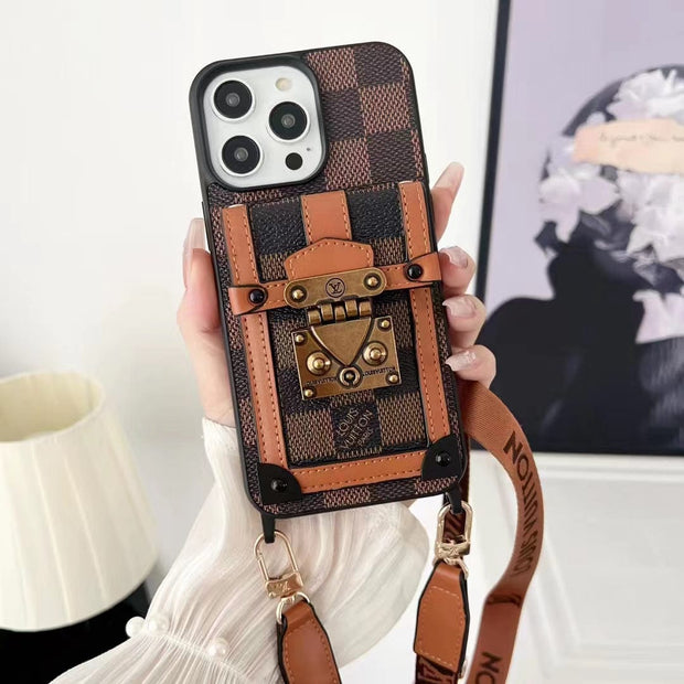 Looopix Luxury and Protection iPhone 15 Case with Hand Strap