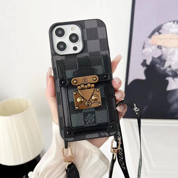 Looopix Luxury and Protection iPhone 15 Case with Hand Strap