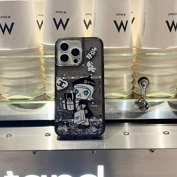 Looopix Luxury Cartoon LV iPhone Cases with Graphic Illustrations