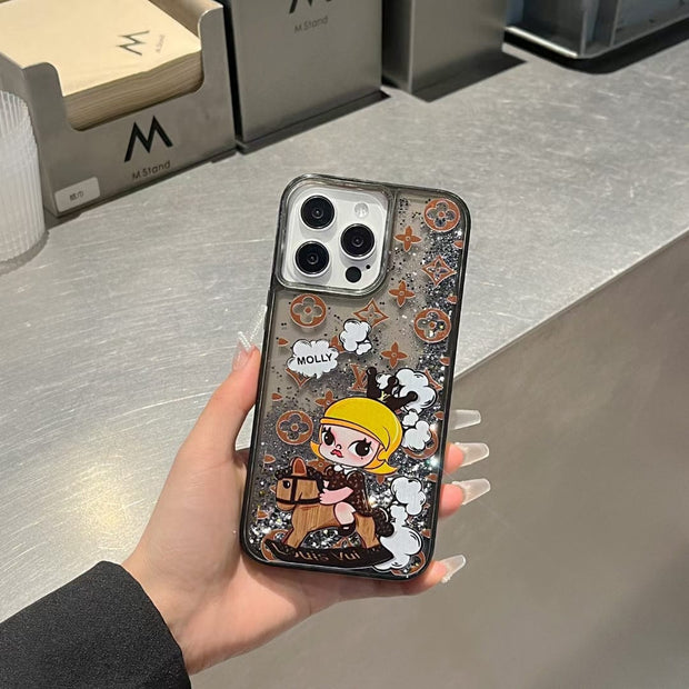 Looopix Luxury Cartoon LV iPhone Cases with Graphic Illustrations