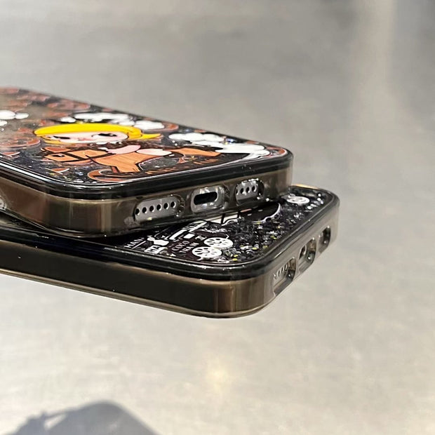 Looopix Luxury Cartoon LV iPhone Cases with Graphic Illustrations