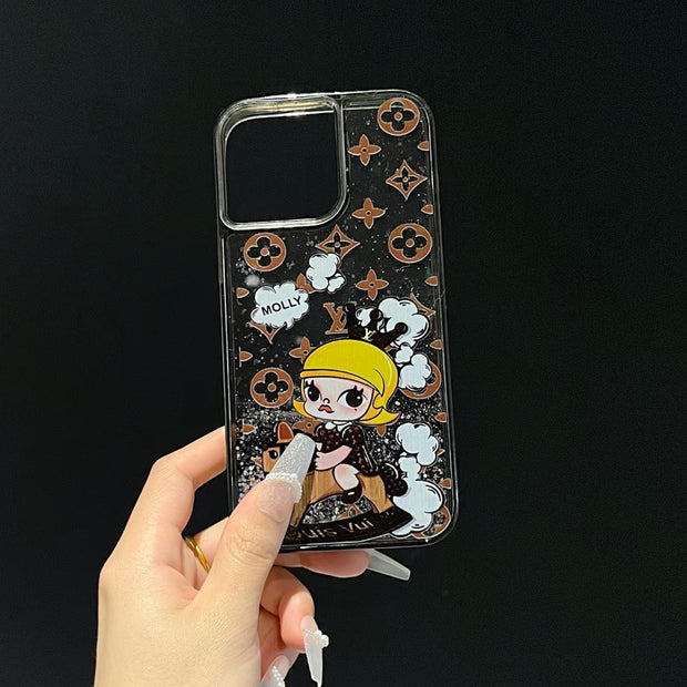 Looopix Luxury Cartoon LV iPhone Cases with Graphic Illustrations