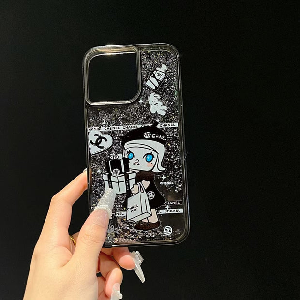 Looopix Luxury Cartoon LV iPhone Cases with Graphic Illustrations